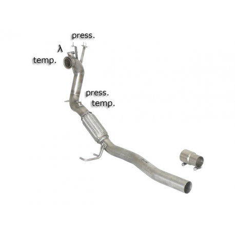 Tube remplacement catalyseur + tube remplacement FAP Seat leon II (1P) 1.6TDI (77KW) 06/2009 - 2013