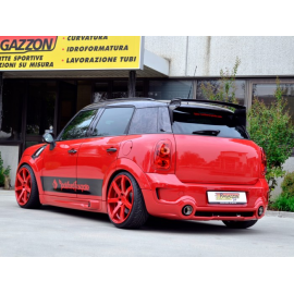 Silencieux arrière Duplex en inox 1 sortie ronde 90mm MINI COUNTRYMAN R60 ALL4 1.6 JCW (160KW) 2012 - AUJOURD'HUI