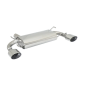 Pot d'échappement arrière duplex en inox 1 sortie ovale 135x90mm SUBARU Impreza 2.5I WRX STI (221KW) 5PORTE/5DOORS 2008 - 2011