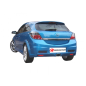 Silencieux arrière en inox sortie ovale OPEL ASTRA H OPC 2.0 16V (177KW) 2006 - 2011