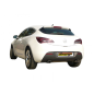 Silencieux arrière duplex en inox 1 sortie ovale 115mm OPEL ASTRA J GTC 1.6 TURBO (132KW) 09/2011 - AUJOURD'HUI