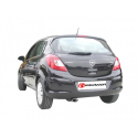 Échappement arrière en inox sortie ovale OPEL CORSA D 1.3CDTI (66KW) 09/2006 - 06/2010