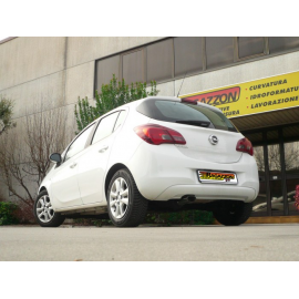 Silencieux d'échappement arrière en inox sortie ovale OPEL CORSA D 1.4 (66KW) 2006 - 2010