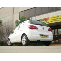 Silencieux d'échappement arrière en inox sortie ovale OPEL CORSA D 1.4 (66KW) 2006 - 2010