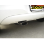 Silencieux d'échappement arrière en inox sortie ovale OPEL CORSA D 1.4 (66KW) 2006 - 2010