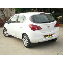 Silencieux arrière en inox 1 sortie ovale 110mm OPEL CORSA D 1.4 (66KW) 2006 - 2010 