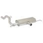Silencieux d'échappement arrière en inox OPEL CORSA D OPC 1.6 TURBO 141KW (TYP FG11) 09/2006 - 2010