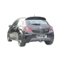 Silencieux d'échappement arrière en inox OPEL CORSA D OPC 1.6 TURBO 141KW (TYP FG11) 09/2006 - 2010