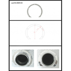 Protection en inox sortie ronde 70 mm ronde fermée