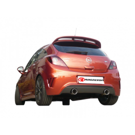 Silencieux arrière duplex en inox 2 sortie ronde 102mm OPEL CORSA D 1.6 TURBO OPC NÜRBURGRING (155KW) 2011 - 2014