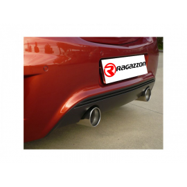 Silencieux arrière duplex en inox 2 sortie ronde 102mm OPEL CORSA D 1.6 TURBO OPC NÜRBURGRING (155KW) 2011 - 2014