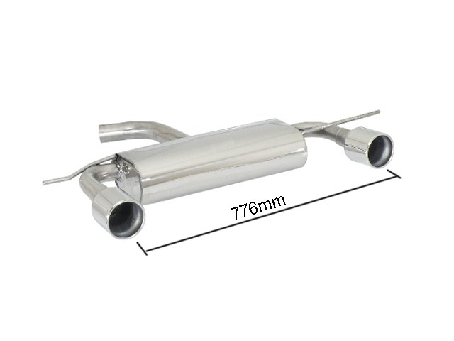 Ligne D'échappement Complète Pour VW Sharan I 1.8 T (1997-2010) - 2 Silencieux, Acier Aluminé