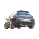 Silencieux arrière duplex Volkswagen Scirocco (1K8) 2.0TDI DPF (103KW) 2008 - 2014 Inox sortie ovale Sport Line 135x90 mm