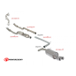 Tube antérieur groupe N Volkswagen Polo 6R 1.4TSI GTI (132KW) 09/2009 - 2014