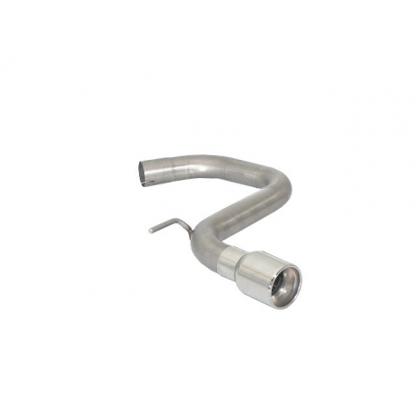 Tube arrière en inox avec 1 sortie ronde 90mm VOLKSWAGEN GOLF VI 1.6TDI DPF (77KW) 2009 - 2013