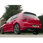 Échappement arrière Volkswagen Golf VII 1.6TDI (77KW) 2012 - 2014 inox avec 2 sorties rondes 80 mm décalées