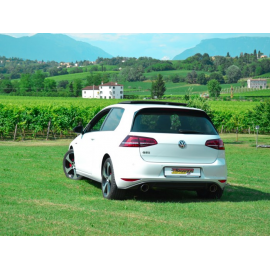 Échappement arrière duplex Volkswagen Golf VII 2.0TSI GTI (162/169KW) 2013 - Aujourd'hui Majoré en Ø70MM sortie 102 mm
