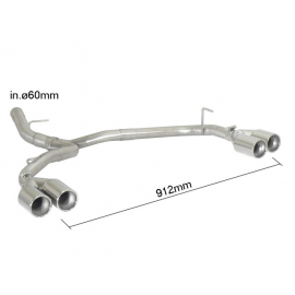 Tubes arrière duplex BMW Serie 1 E81(3portes) 123D (150KW) 2007 -  2013