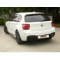 Tubes arrières duplex en inox BMW Série 1 F20 125D (160KW - N47) 2012 - 2015