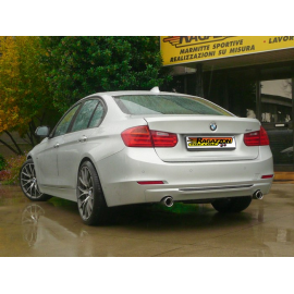 Silencieux arrière duplex BMW Série 3 F30(SEDAN) 318D - 318D XDRIVE (105KW) 02/2012 - Aujourd'hui sortie ronde 80 mm