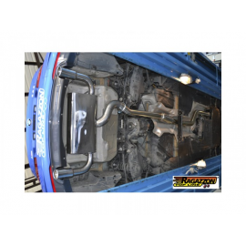 Échappement arrière duplex BMW Série 3 F30(SEDAN) 328I - IX (N20 180KW) 02/2012 - 2015 sortie ronde 90 mm