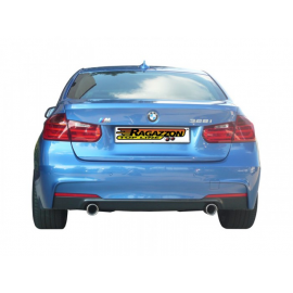 Échappement arrière duplex BMW Série 3 F30(SEDAN) 328I - IX (N20 180KW) 02/2012 - 2015 sortie ronde 90 mm