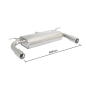 Silencieux arrière duplex en inox BMW Série 3 F35(LONG BASE) 328LI (180KW) 2012 - 2015