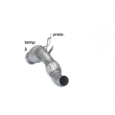 Catalyseur groupe n + tube remplacement FAP  en inox BMW X5 E70 30DX (180KW) 2010 - 2013