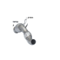 Catalyseur groupe n + tube remplacement FAP  en inox BMW X5 E70 30DX (180KW) 2010 - 2013
