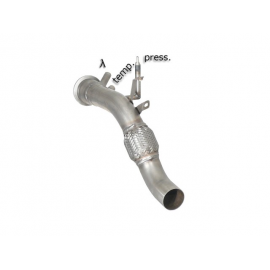 Tube remplacement catalyseur + Tube suppression FAP en inox BMW X5 E70 40XD (225KW) 2010 - 2013