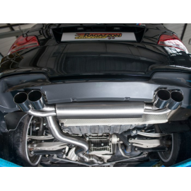 Échappement arrière duplex BMW M1 E82 COUPÉ (250KW) 2011 - 2012 sorties rondes Race Line 80 mm