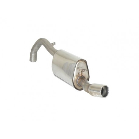Posteriore inox con terminale rotondo Alfa Romeo 75 KAT. 2.0 Twin Spark 1987 - 1993