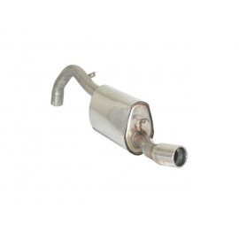Posteriore inox con terminale rotondo 80 mm Alfa Romeo 75 2.5 V6 Q.V. - 3.0I V6 1985 - 1988