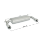 Echappement arrière duplex en inox BMW Série 4 F33(CABRIO) 428I / IX (N26 180KW) 2014 - 2016