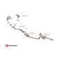 Tubo sostituzione catalizzatore Gr. N inox Alfa Romeo 75 KAT. 2.5 V6 Q.ORO/MILANO - 3.0I V6 1988 - 1993