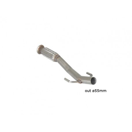 Tube antérieur en inox avec flexibe Peugeot 207 1.6 16V THP (110KW) 05/2006 - 2012