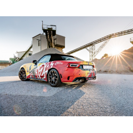 Posteriore inox sdoppiato con terminali rotondi Abarth 124 Spider 1.4T Multiair (125kW) 2016 - Oggi