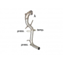Tube remplacement catalyseur  + tube remplacement FAP en inox Fiat Grande Punto 1.3 MULTIJET 16V (55 / 70KW) DPF 2010 - 2012