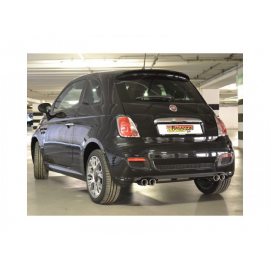 Pot d'échappement arrière duplex Fiat 500 (typ312) S 1.2 (51kW) 2013 - Aujourd'hui