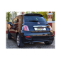 Silencieux arrière duplex en inox sorties rondes Fiat 500 (typ312) S 1.3 Mjet (70kW) 2013 - Aujourd'hui