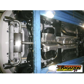 Echappement arrière duplex en inox Fiat 500X (typ334) 1.4 Multiair (103kW) 2015 - 2018