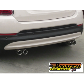 Silencieux arrière duplex en inox Fiat 500X (typ334) 1.4 Multiair (103kW) 2015 - Aujourd'hui