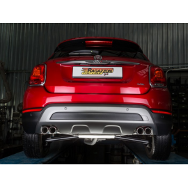 Silencieux arrière duplex Inox Fiat 500X (typ334) 2.0MJT 4x4 (103kW) 2015 - 2018
