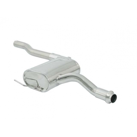 Silencieux intermédiaire en inox Fiat Bravo 1.4 12V (55/59KW) 1995 - 2002