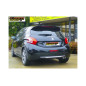 Échappement arrière en inox 2 sorties rondes 70mm Peugeot 208 XY 1.6 16V THP (115KW) 2012 - AUJOURD'HUI
