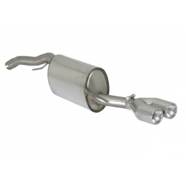 Pot d'échappement arrière inox Fiat Bravo II 1.4TJET SPORT (88 / 110KW) 02/2007 - 2014