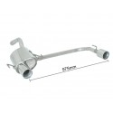 Endschalldämpfer in Edelstahl rechts/links Alfa Romeo 147 1.6 16V (77/88KW) - 2.0 16V (110KW) - 2.0 SELESPEED 11/2004 - 10/2006