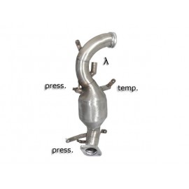 Catalyseur + tube de remplacement FAP en inox Fiat Bravo II 2.0 MULTIJET 16V DPF (121KW) 2008 - 2014