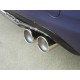 Silencieux d'échappement arrière inox 2 sorties rondes 80mm Peugeot 208 1.6 GTI (147KW) 2013 - 2015