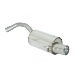Posteriore inox con terminale Alfa romeo 147 1.9JTD (85/103/110KW) - 1.9JTDM (88/110KW) 11/2004 - 10/2006